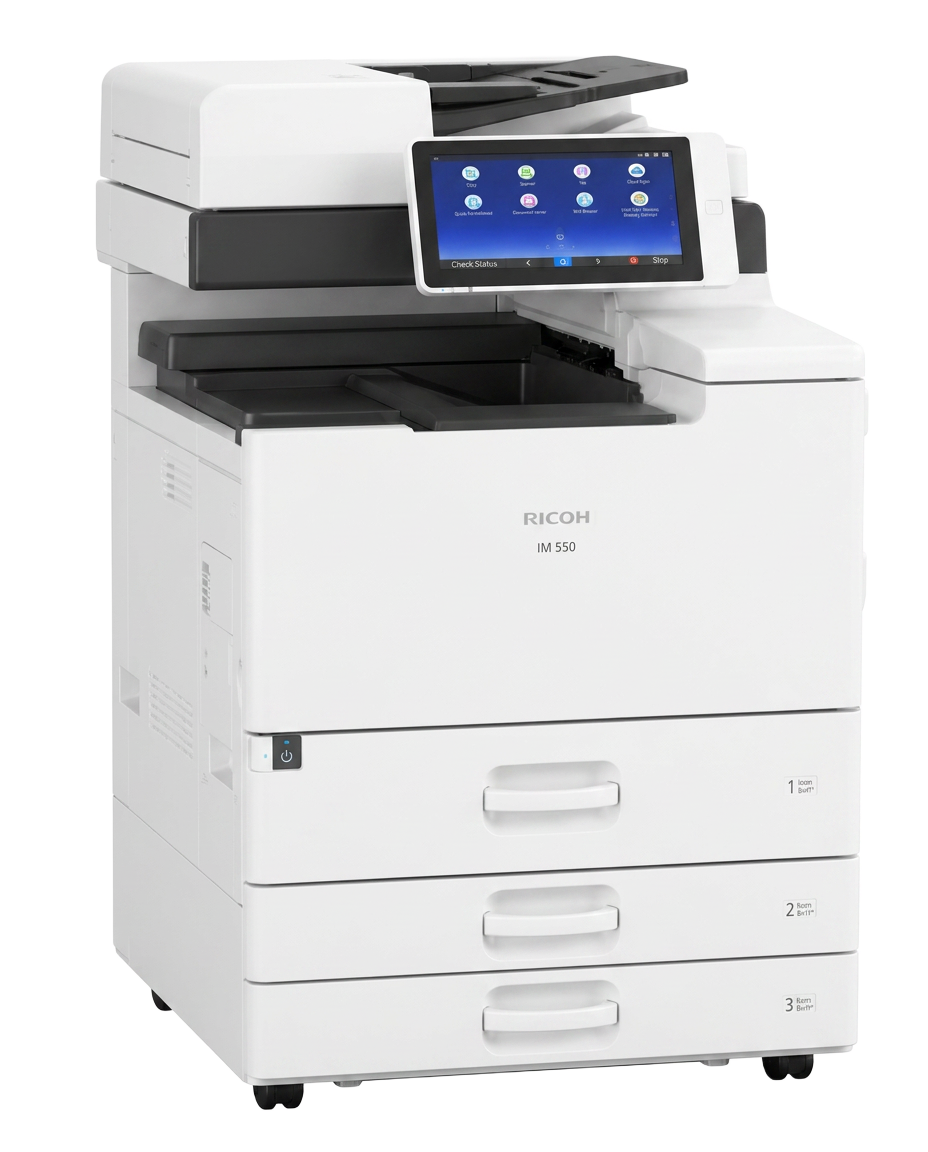 Impresora Ricoh IM 550 multifuncional blanca